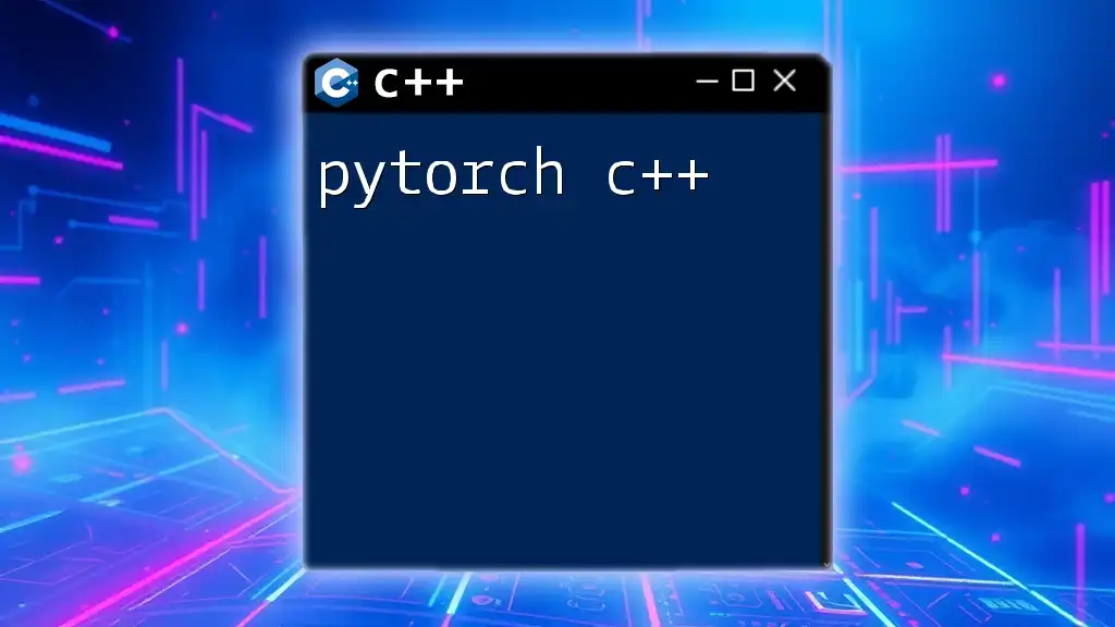 Mastering Pytorch C++: A Quick Dive into Commands