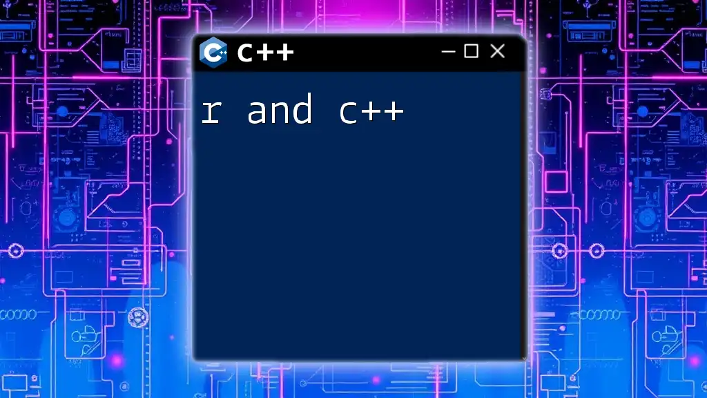 Mastering R and C++: A Quick Guide to Commands