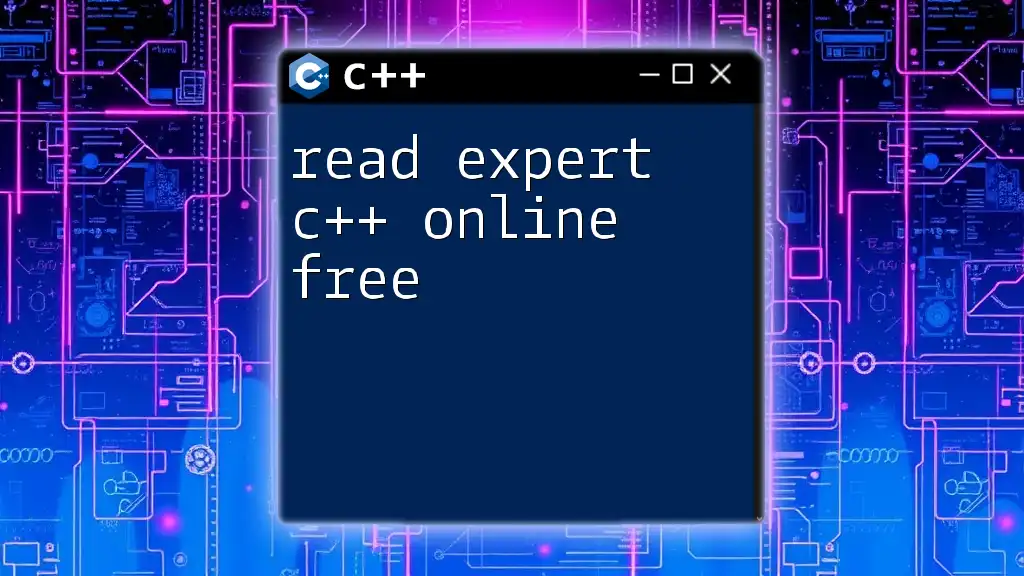 Read Expert C++ Online Free: Your Quick Learning Journey