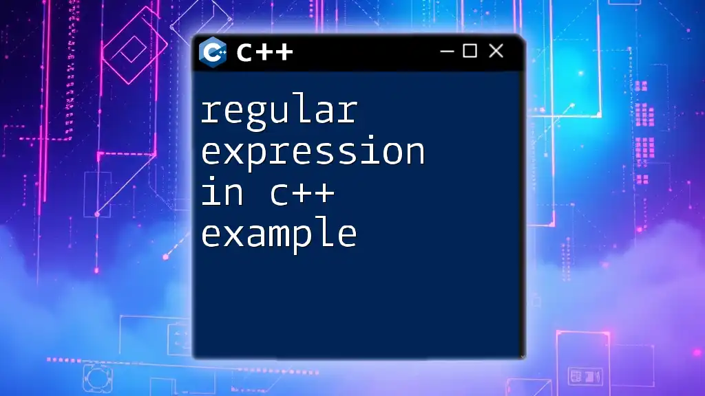 Regular Expression in C++ Example: A Simple Guide