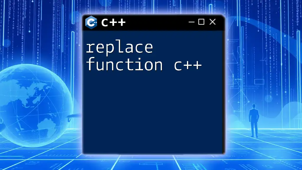 Mastering The Replace Function in C++