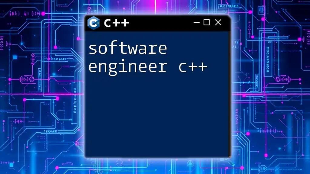 Mastering Software Engineer C++: Quick Commands Unveiled