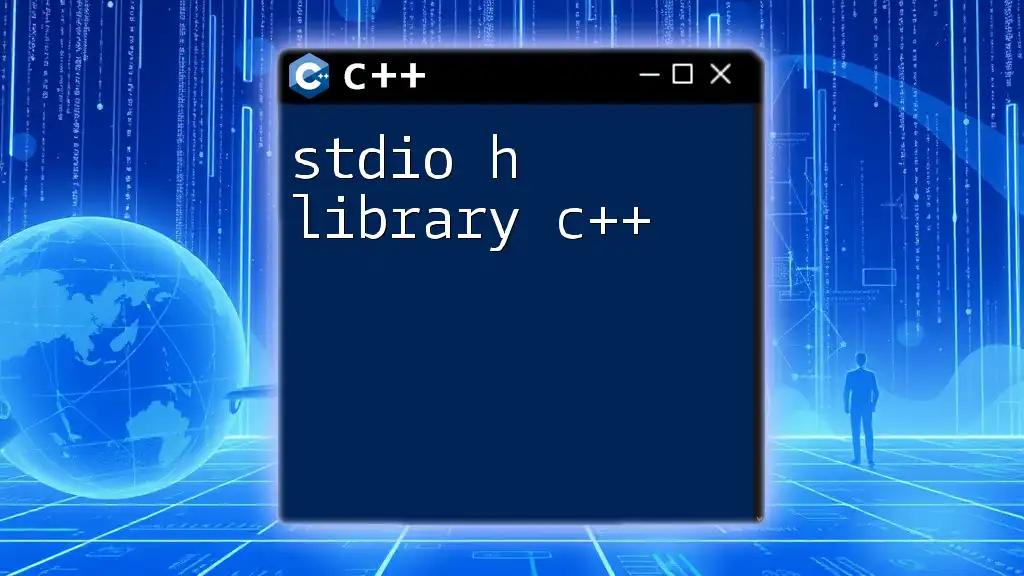 Mastering The stdio H Library in C++: A Quick Guide