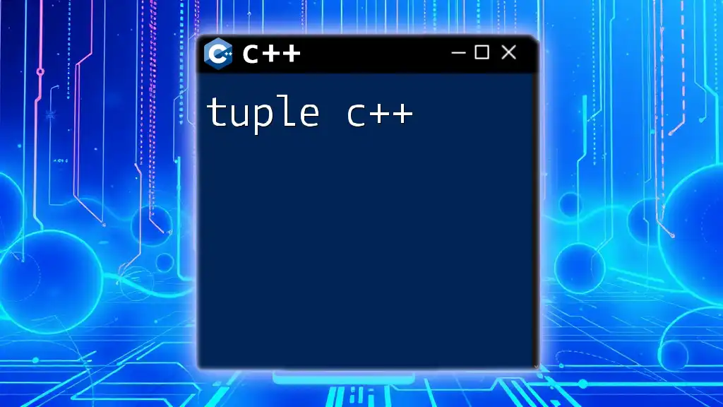 Mastering Tuple C++: Simplified Techniques for Success