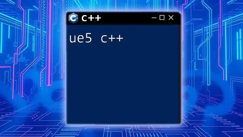 Mastering UE5 C++ Commands Made Simple