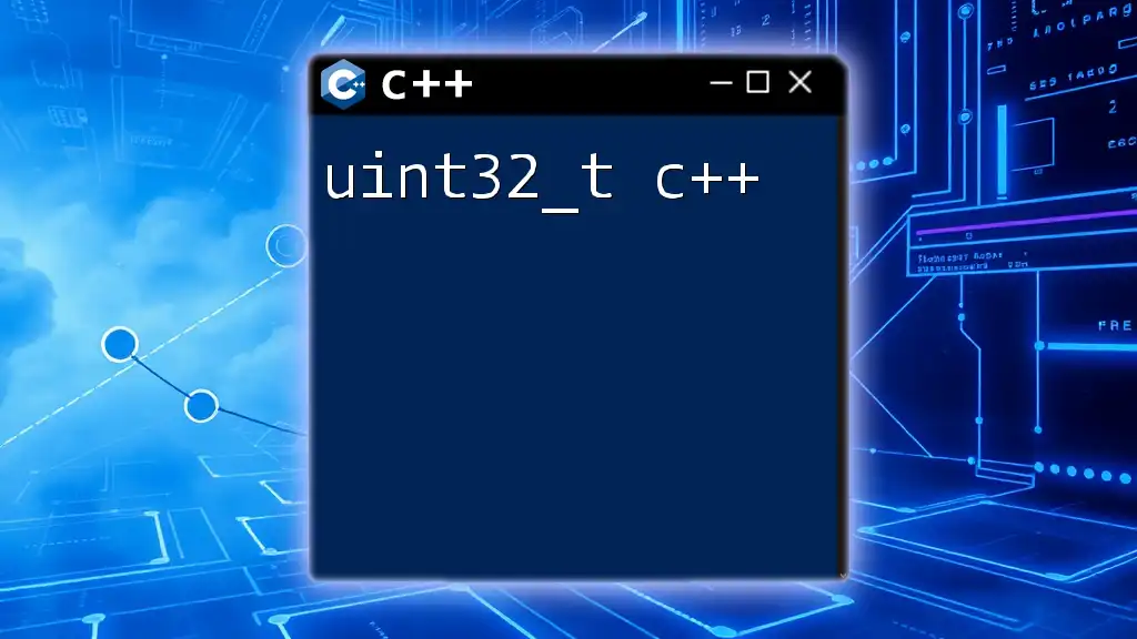 Demystifying uint32_t in C++: A Quick Guide