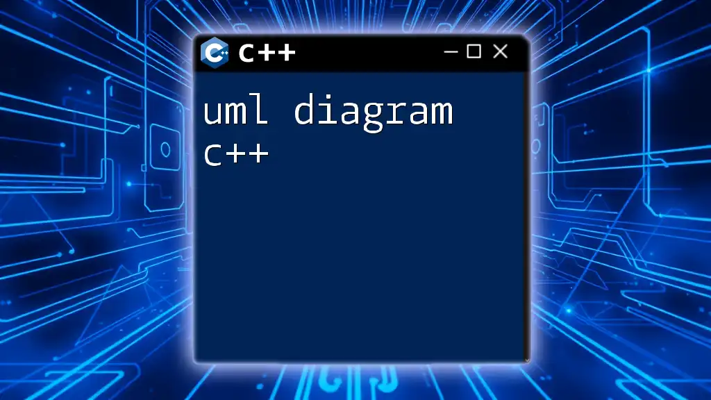 UML Diagram C++: A Quick Guide for Efficient Design