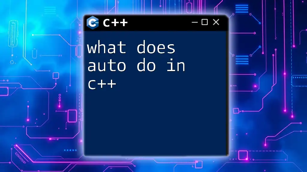 What Does Auto Do in C++? A Simple Exploration