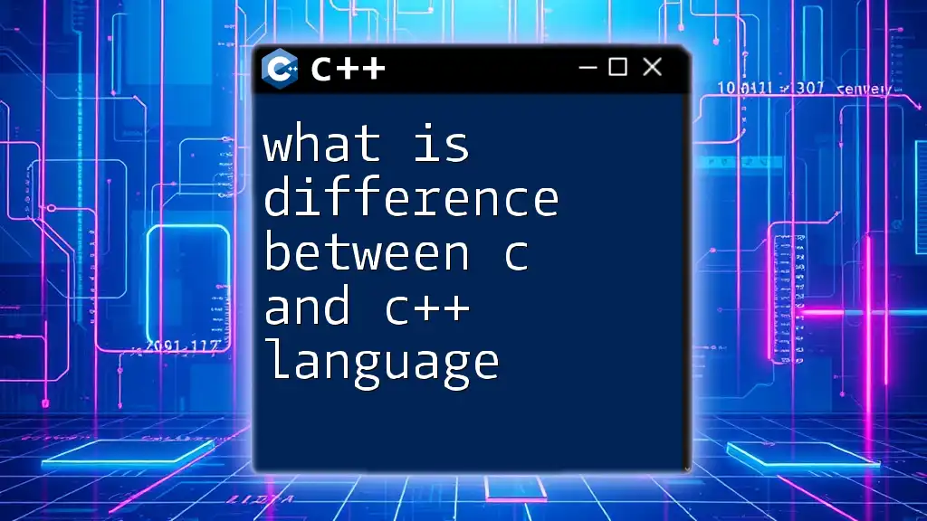 What Is Difference Between C and C++ Language Explained